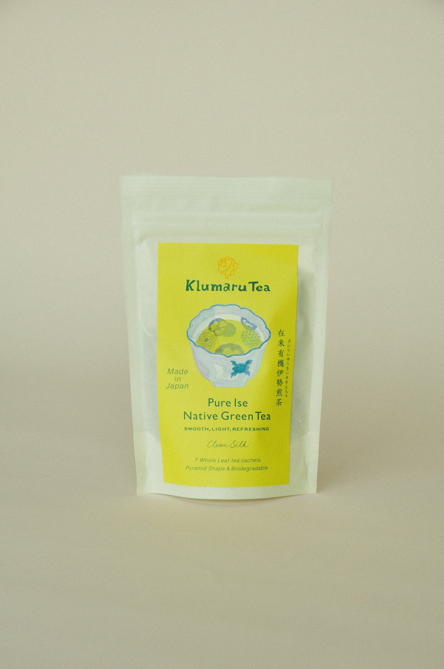在来有機伊勢煎茶「清らかなシルク」Pure Ise Native Green Tea "CLEAN SILK"
