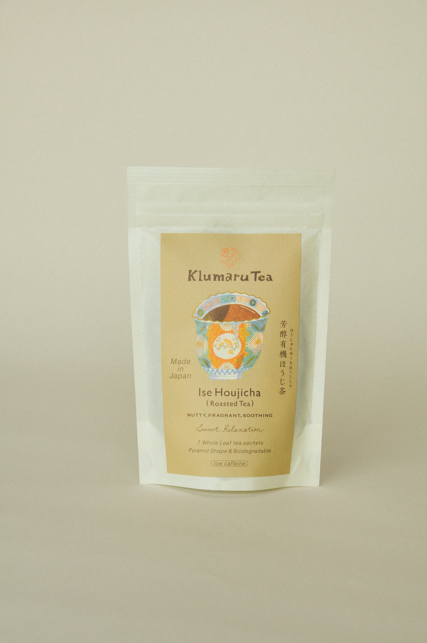 芳醇有機ほうじ茶 「甘いくつろぎ」Ise Houjicha (Roasted Tea) "SWEET RELAXATION"